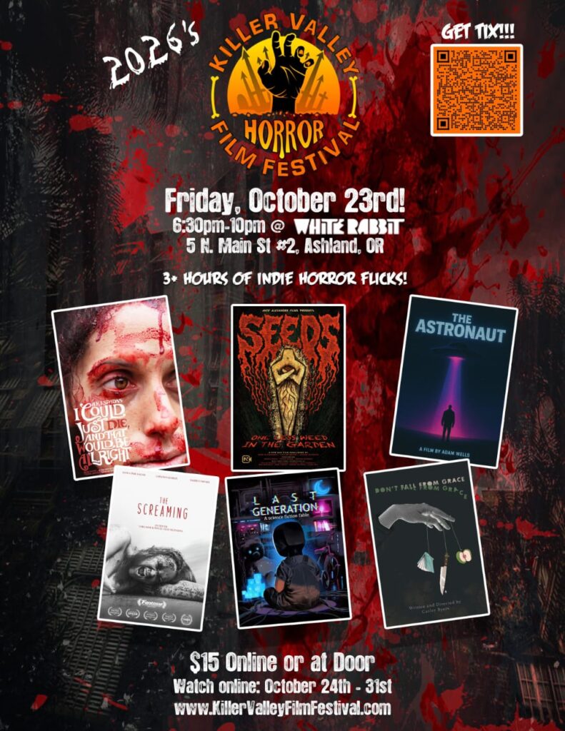 Poster: The 2026 Killer Valley Horror Film Festival in Ashland